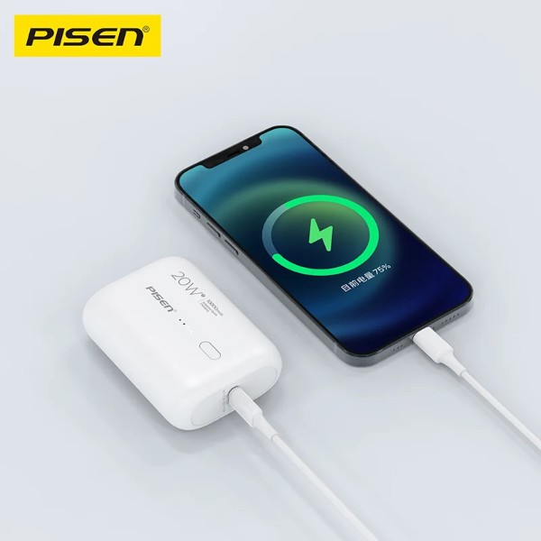 Фото - Батарея мобільна Pisen Power Tiny 20W Mini 10000mAh Black (TS-D304)