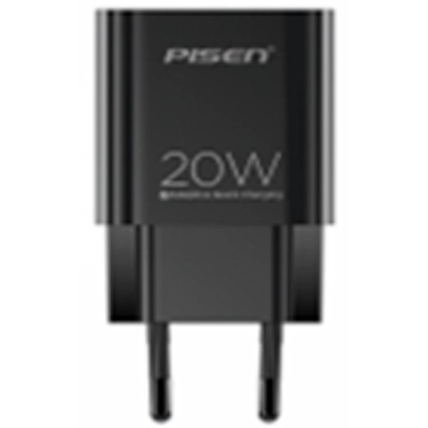 Фото - Сетевое зарядное устройство Pisen Quick 20W USB-C  Power Adapter (EU) Black (A829-120167C-EU1)
