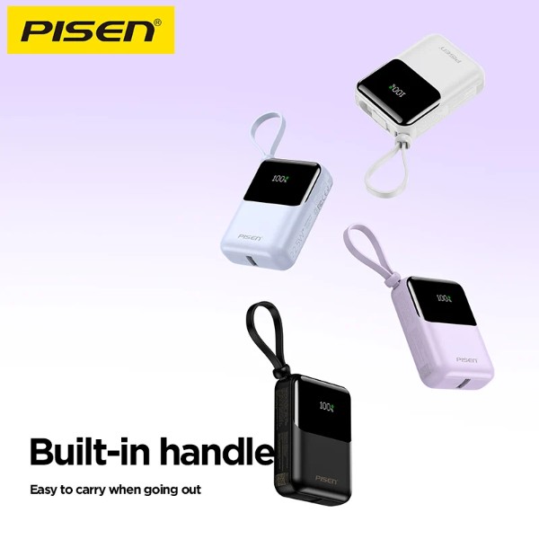 Фото - Батарея мобільна Pisen Sunny Power 22.5W 10000mAh Mini White (TP-D096)