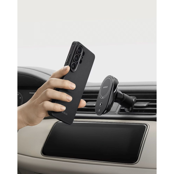 Фото - Чохол для смартфону Pitaka Cairn ProGuard Classic Twill 600D Black/Grey for Samsung Galaxy S26 Ultra (PBS2601U)