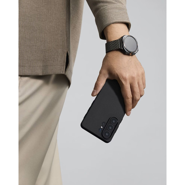 Фото - Чохол для смартфону Pitaka Cairn ProGuard Classic Twill 600D Black/Grey for Samsung Galaxy S26 Ultra (PBS2601U)