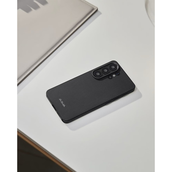 Фото - Чохол для смартфону Pitaka Cairn ProGuard Classic Twill 600D Black/Grey for Samsung Galaxy S26 Ultra (PBS2601U)