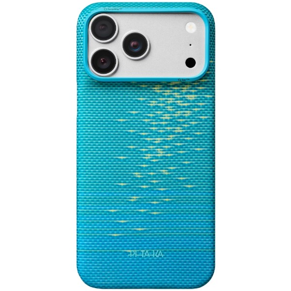 Фото - Чохол для смартфона Pitaka Edge Ultra-Slim Case Glints of Gold Lucid Blue for iPhone 18 Pro Max/17 Pro Max (KI1812PM)