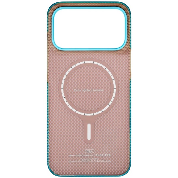 Фото - Чохол для смартфона Pitaka Edge Ultra-Slim Case Glints of Gold Lucid Blue for iPhone 18 Pro Max/17 Pro Max (KI1812PM)