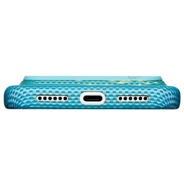 Фото - Чохол для смартфону Pitaka Edge Ultra-Slim Case Glints of Gold Lucid Blue for iPhone 18 Pro/17 Pro (KI1812P)