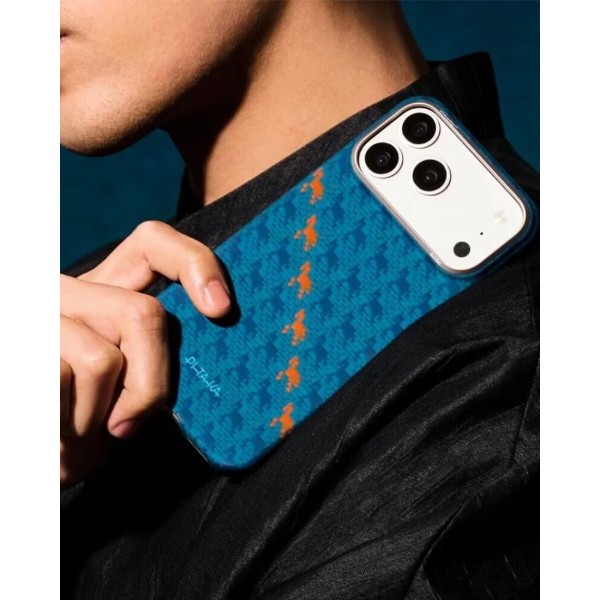 Фото - Чехол для смартфона Pitaka Edge Ultra-Slim Case Happiness Rides Indigo for iPhone 17 Pro Max (HR1702PM)
