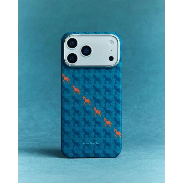 Фото - Чехол для смартфона Pitaka Edge Ultra-Slim Case Happiness Rides Indigo for iPhone 17 Pro Max (HR1702PM)