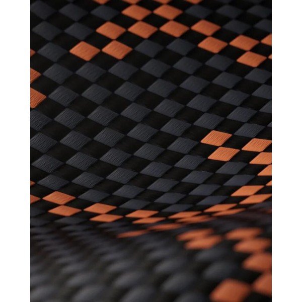Фото - Чохол для смартфону Pitaka Edge Ultra-Slim Case Monogram Black/Orange for iPhone 17 Pro (KI1704PTK)