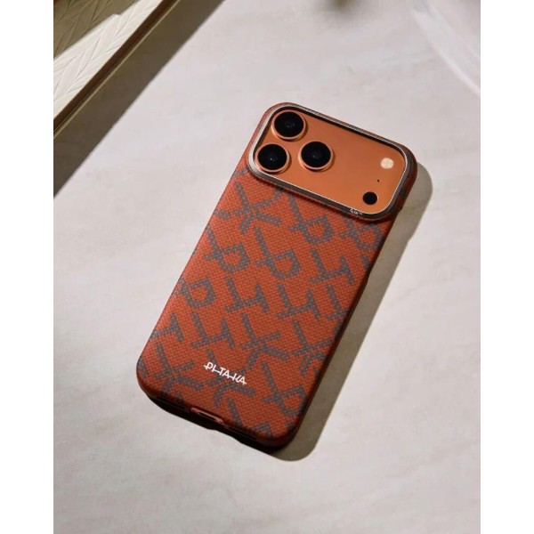 Фото - Чехол для смартфона Pitaka Edge Ultra-Slim Case Monogram Blue/Orange for iPhone 17 Pro Max (KI1703PTKP)