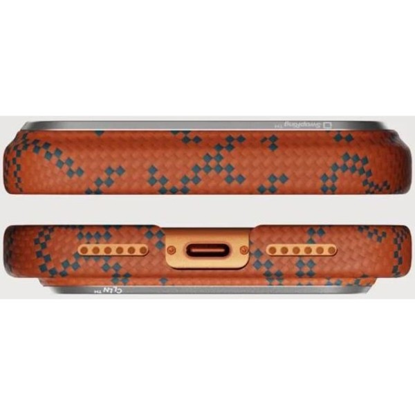 Фото - Чехол для смартфона Pitaka Edge Ultra-Slim Case Monogram Blue/Orange for iPhone 17 Pro Max (KI1703PTKP)