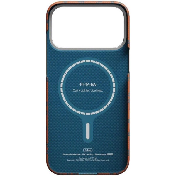 Фото - Чехол для смартфона Pitaka Edge Ultra-Slim Case Monogram Blue/Orange for iPhone 17 Pro Max (KI1703PTKP)