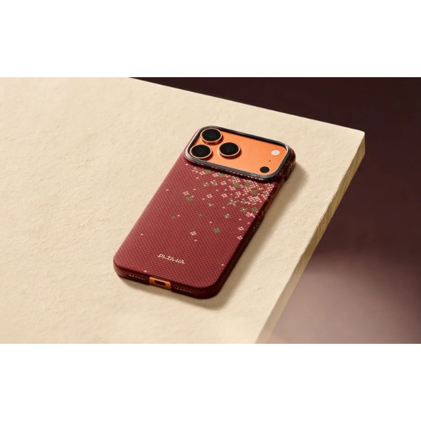 Фото - Чохол для смартфону Pitaka Edge Ultra-Slim Case Sakura Hours Daybreak Red for iPhone 17 Pro (SH1701PD)
