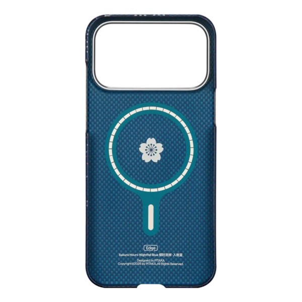 Фото - Чехол для смартфона Pitaka Edge Ultra-Slim Case Sakura Hours Nightfall Blue for iPhone 17 Pro (SH1701PN)