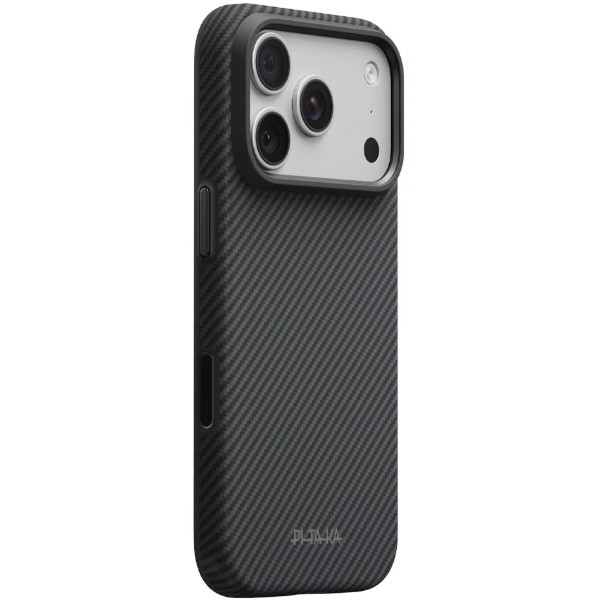 Фото - Чохол для смартфону Pitaka Summa Supreme Craft Case Twill Black/Grey for iPhone 18 Pro/17 Pro (KI1801SP)