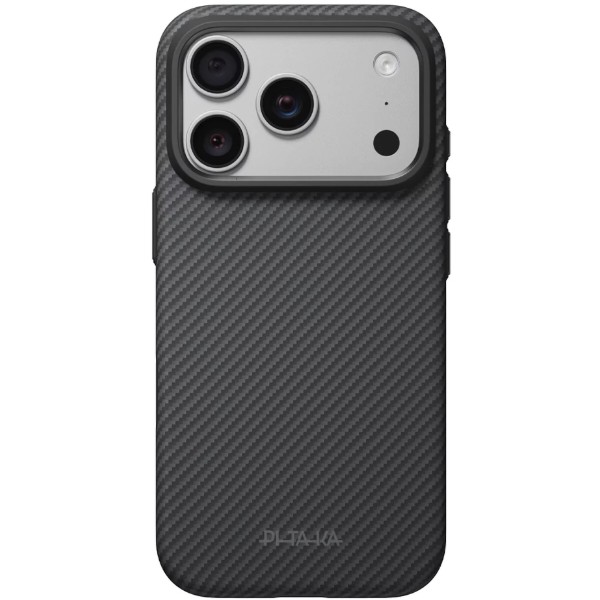 Фото - Чохол для смартфону Pitaka Summa Supreme Craft Case Twill Black/Grey for iPhone 18 Pro/17 Pro (KI1801SP)