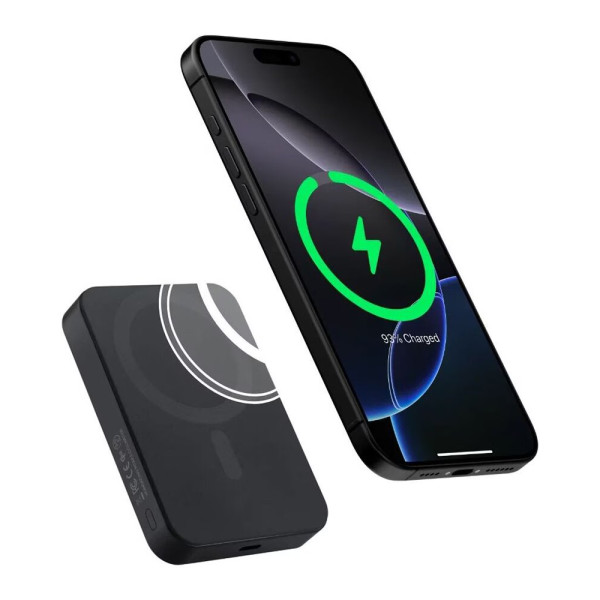 Фото - Батарея мобильная Pitaka Aramid Fiber Magnetic Qi2 10 000mAh Twill Black/Grey (PBQ2501)