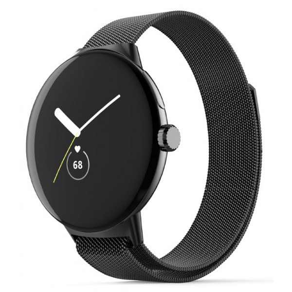 Фото - Ремінець для смарт-годинника Armorstandart Milanese Magnetic Band for Google Pixel Watch / Watch 2 / Watch 3 41 mm Black (ARM75445)