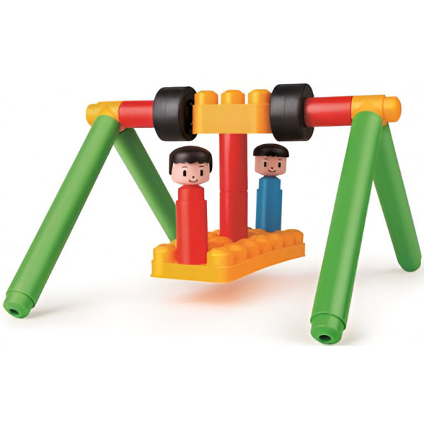 Фото - Пластиковий конструктор PolyM Ігровий майданчик 110 деталей (760011)