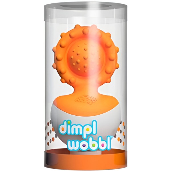 Фото - Прорезыватель Fat Brain Toys dimpl wobl оранжевый (F2172ML)
