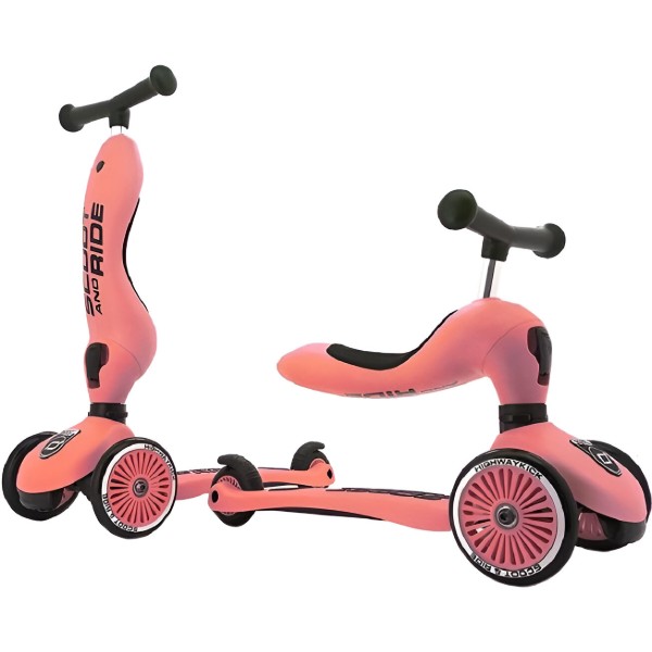 Фото - Трёхколёсный самокат Scoot&Ride Highwaykick-1 (SR-160629-PEACH)