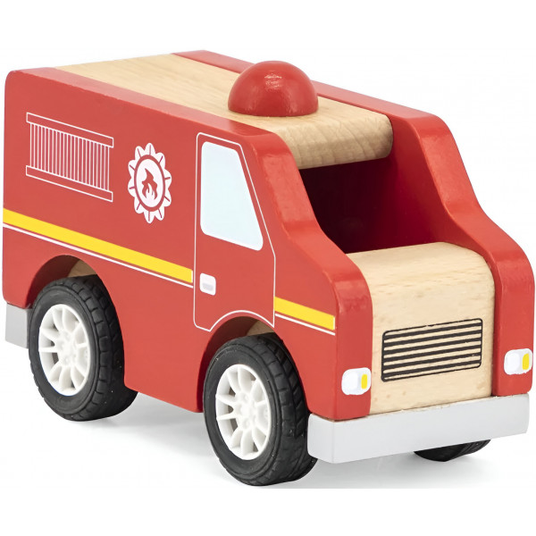 Фото - Базовий ігровий транспорт для малюка Viga Toys Пожежна (44512)