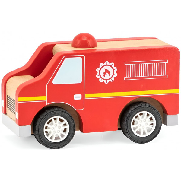 Фото - Базовий ігровий транспорт для малюка Viga Toys Пожежна (44512)