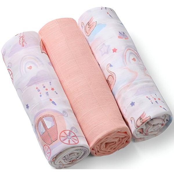 Фото - Набір пелюшок BabyOno 3 шт. Pink (348/11)