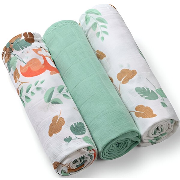Фото - Набір пелюшок BabyOno 3 шт. Green (348/12)