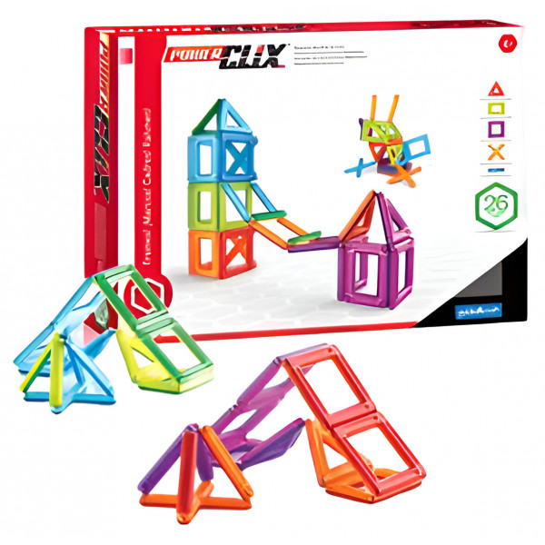 Фото - Магнітний конструктор Guidecraft PowerClix Frames, 26 деталей (G9199)