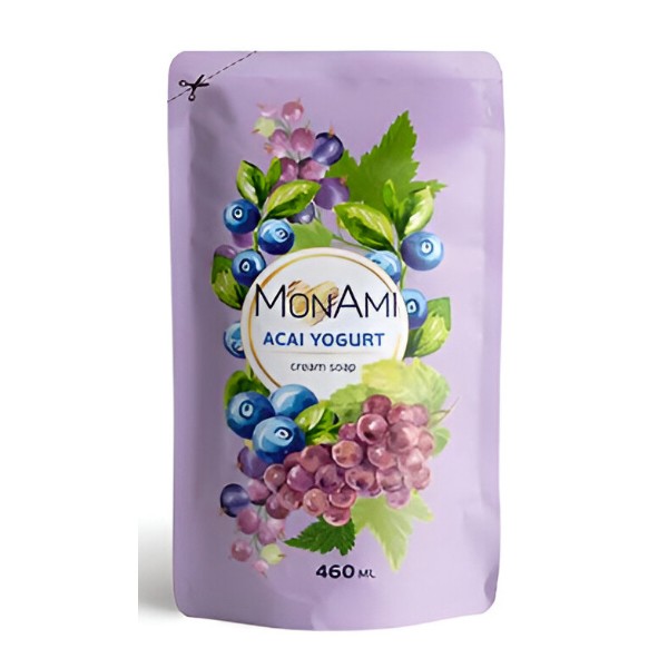 Фото - Жидкое мыло для рук MonAmi Acai yogurt, дой-пак 460 мл (4820263230466)