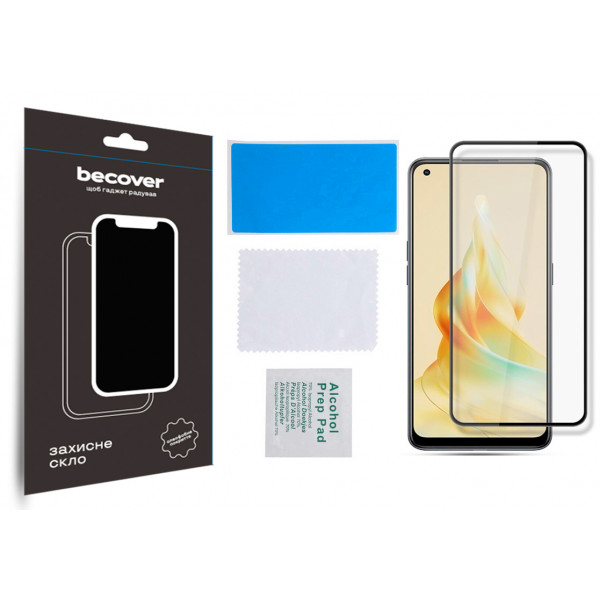 Фото - Захисне скло для смартфону BeCover Oppo Reno8 T Black (709771)