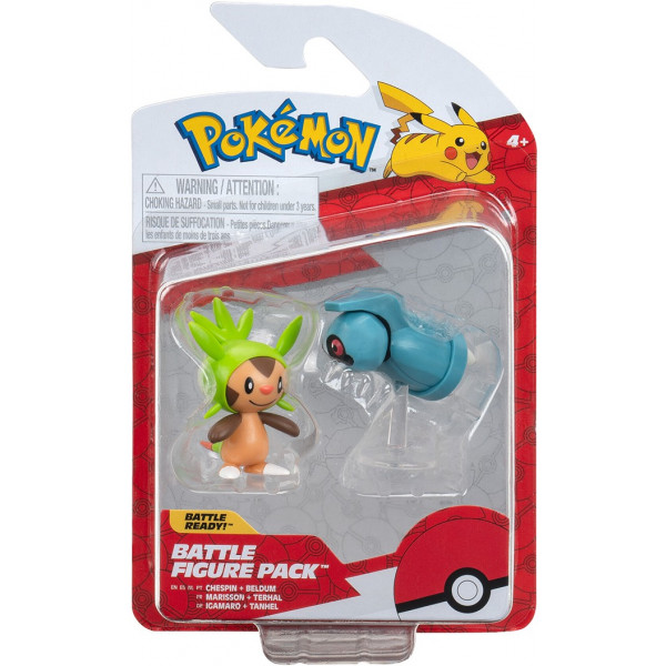 Фото - Набір ігрових фігурок Pokemon W16 - ЧЕСПІН І БЕЛДУМ (PKW3014)
