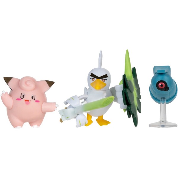 Фото - Набор игровых фигурок Pokemon W18 - КЛЕФЕЙРИ, БЕЛДУМ, СИРФЕТЧ'Д (PKW3057) Фото - Набор игровых фигурок Pokemon W18 - КЛЕФЕЙРИ, БЕЛДУМ, СИРФЕТЧ'Д (PKW3057)