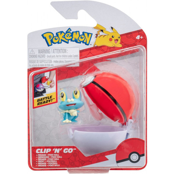Фото - Набір ігрових фігурок Pokemon W14 - ФРОКІ В ПОКЕБОЛІ (PKW3133)