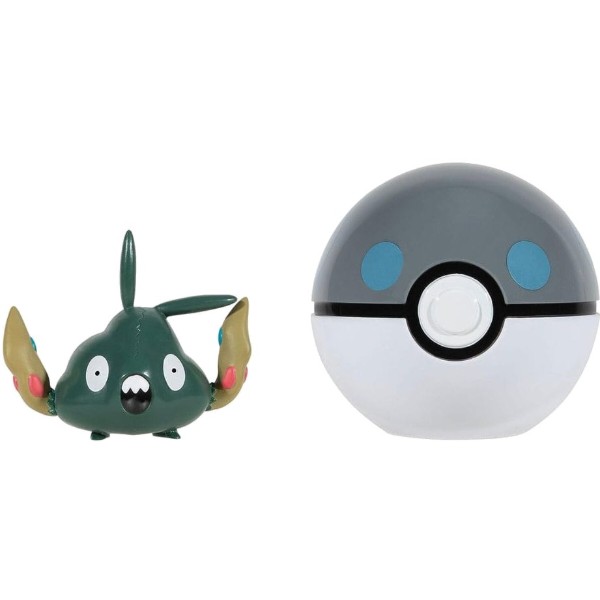 Фото - Набір ігрових фігурок Pokemon W15 - ТРАББІШ В ПОКЕБОЛІ (ігрова фігурка, покебол) (PKW3140)