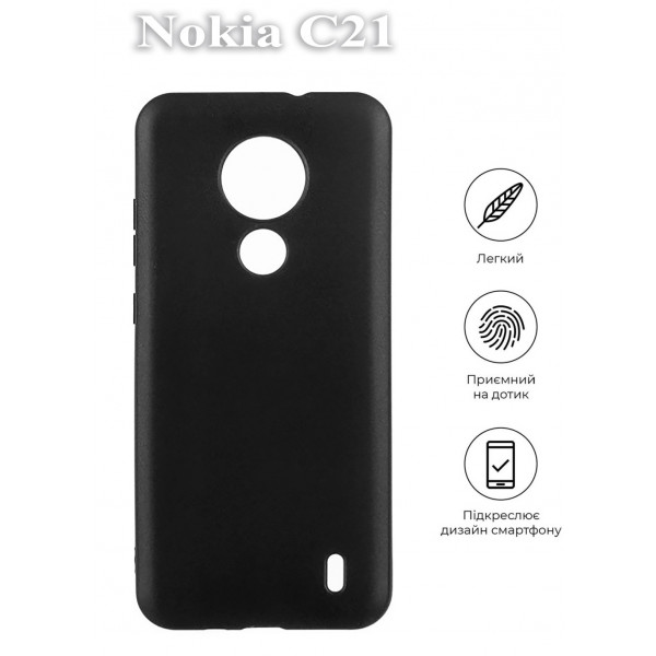 Фото - Чохол для смартфону BeCover for Nokia C21 Black (709802)
