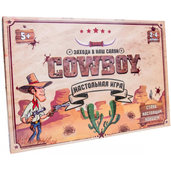 Фото - Настольная игра (5-7 лет) Strateg бродилка "Cowboy", рус (30314)