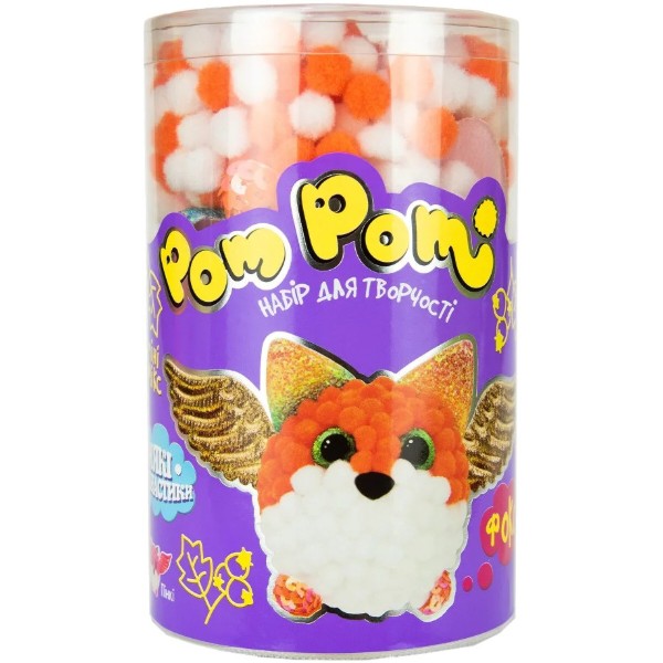 Фото - Набор для изготовления игрушек Strateg Pom pom Фокси (укр) (32017)