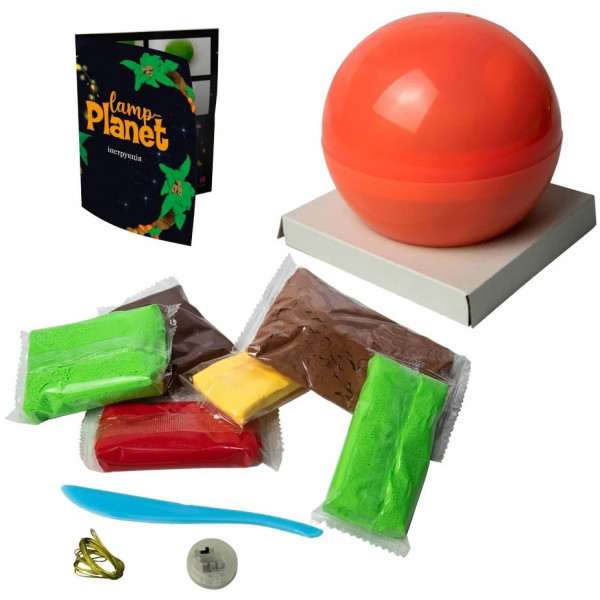 Фото - Набір для виготовлення іграшок Strateg Lamp-planet Помаранчевий (30222)