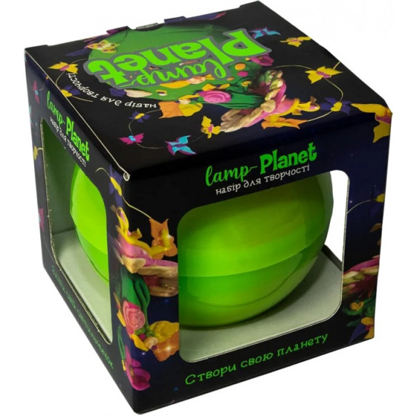Фото - Набір для виготовлення іграшок Strateg Lamp-planet Зелений (30224)