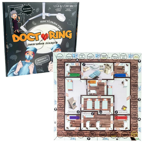 Фото - Настольная игра (12+) Strateg Doctoring - соревнование врачей (укр) (30916)