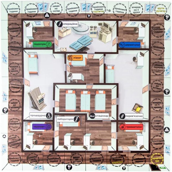 Фото - Настольная игра (12+) Strateg Doctoring - соревнование врачей (укр) (30916)