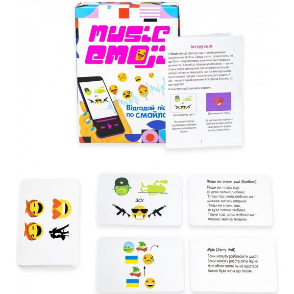 Фото - Настольная игра (12+) Strateg Music Emoji на украинском языке (30249)