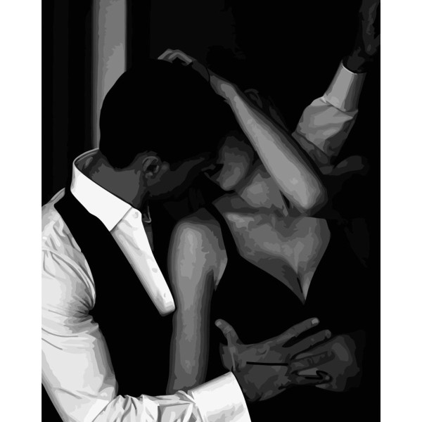 Фото - Картина по номерам Strateg Огонь страсти 40х50 см (VA-1896)