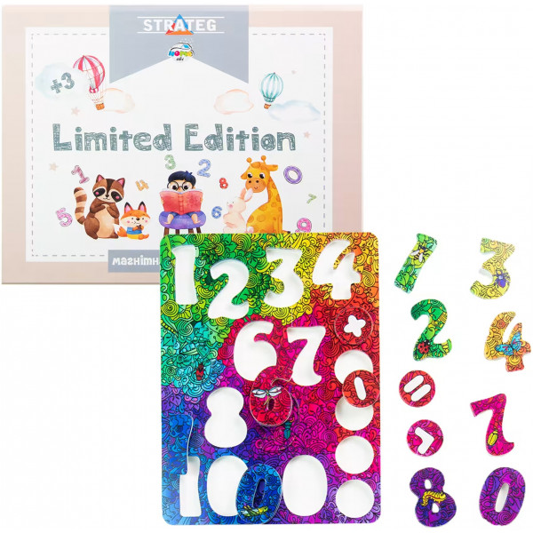 Фото - Настільна гра (3-4 роки) Strateg Магнітна арифметика Limited edition (30326)