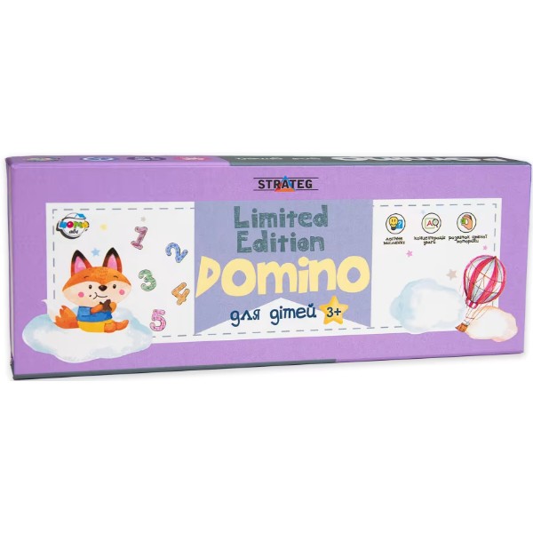 Фото - Настольная игра (3-4 года) Strateg Domino Limited edition фиолетовый (30327)