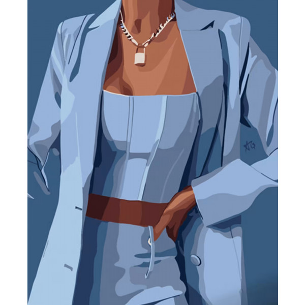 Фото - Картина за номерами Strateg Ділова жінка 40х50 см (DY313) Фото - Картина за номерами Strateg Ділова жінка 40х50 см (DY313)