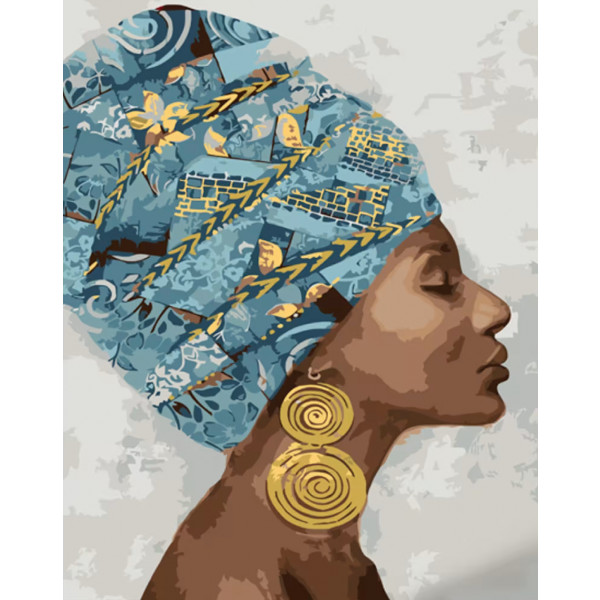 Фото - Картина за номерами Strateg Східна краса 40х50 см (GS1083)