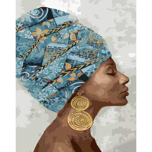 Фото - Картина за номерами Strateg Східна краса 40х50 см (GS1426)