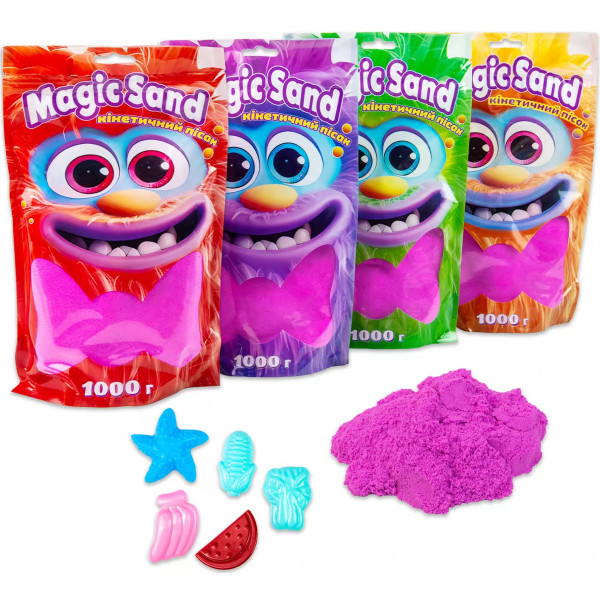 Фото - Кінетичний пісок Strateg Magic sand (39404-4) Фото - Кінетичний пісок Strateg Magic sand (39404-4)